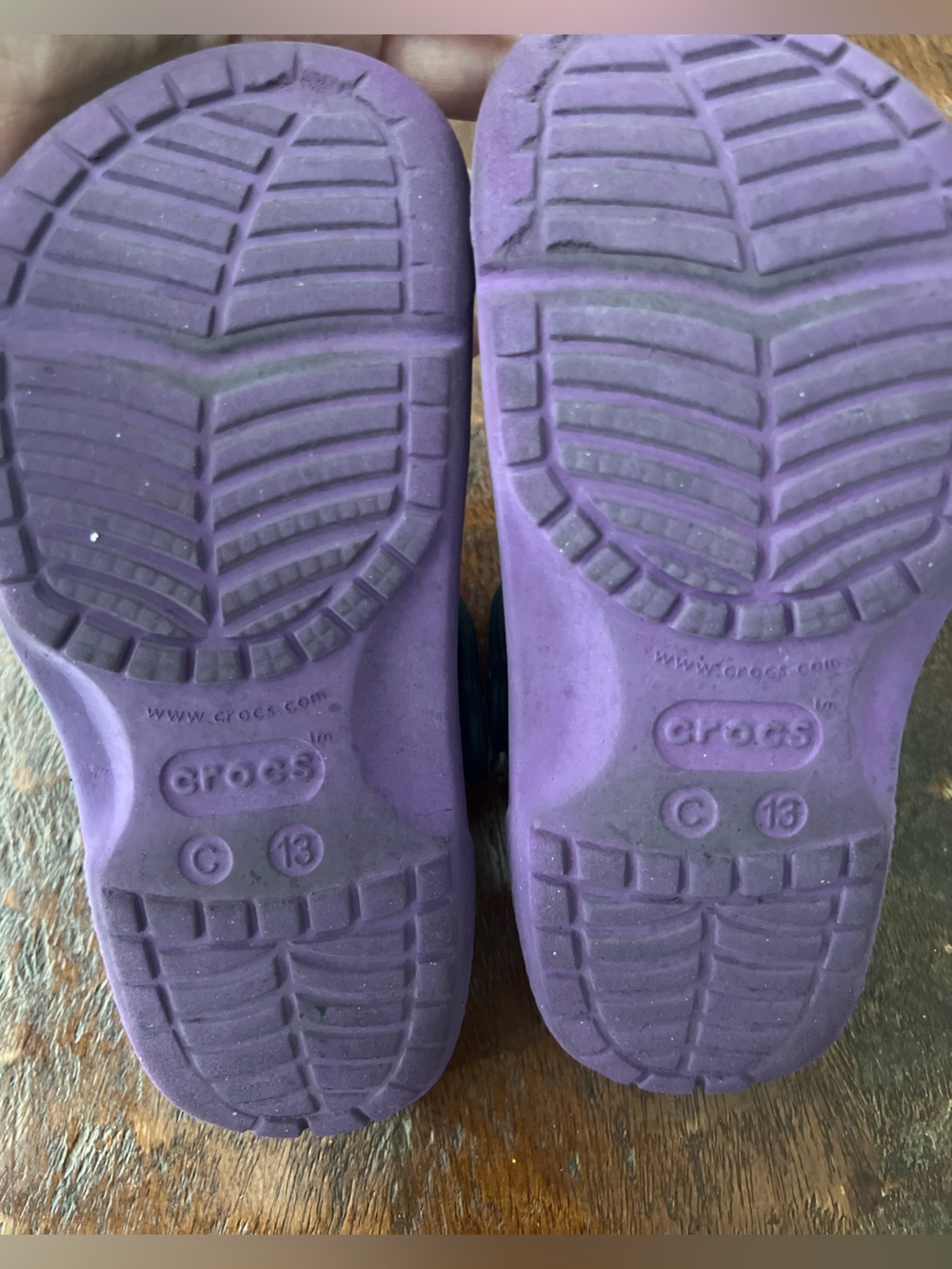 CROCS Kids Purple Disney Villains CROCS Size 13 - Picture 7 of 8